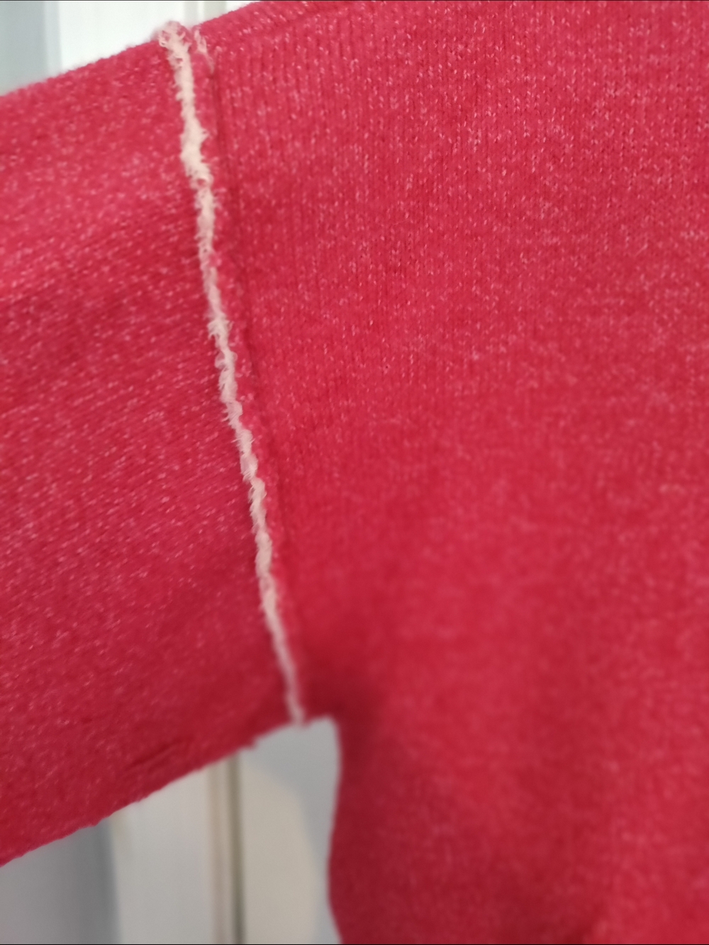 LC Lauren Conrad Red Knit Crewneck Sweater With Heart Elbows - Picture 5 of 5